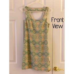 Pastel Blue Pink Mini Dress